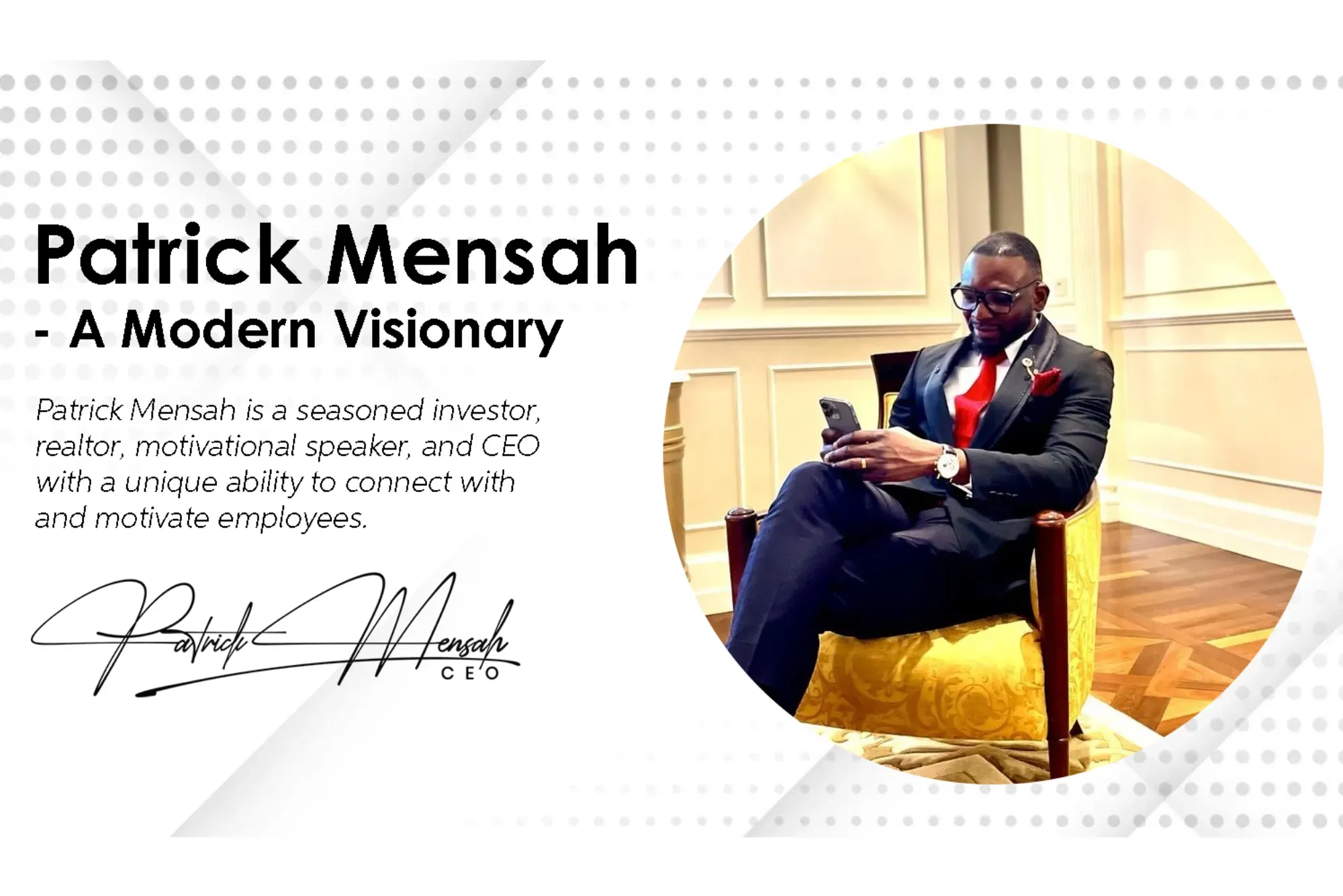 Patrick Mensah And His Legacy of Visionary Leadership